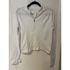 DSG Momentum Seamless 1/4 Zip Long‎ Sleeve Shirt White Womens Size XXL Flaw